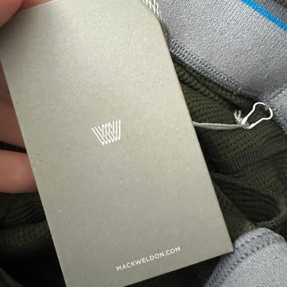 Mack Weldon Warmknit Waffle Pajama Pants Green Men Size Large NEW - Picture 7 of 10